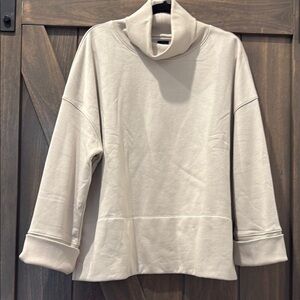 GAP Cream Cowl Neck Sweater with Oversized Fit